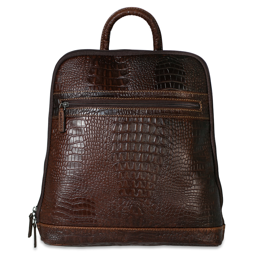Hornback Croco Adele Slim Backpack