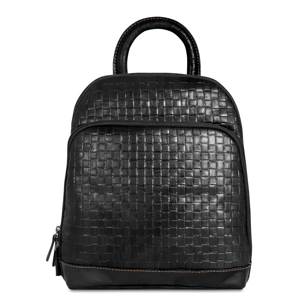 Woven Small Backpack
