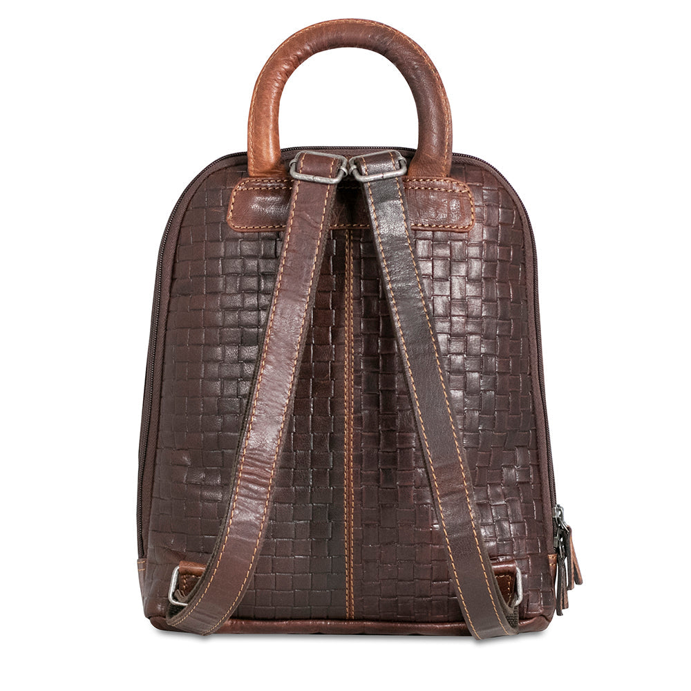 Woven Small Backpack