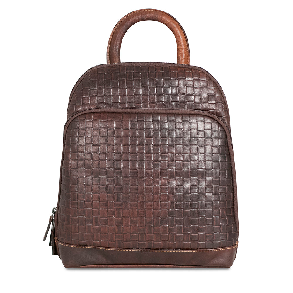 Woven Small Backpack