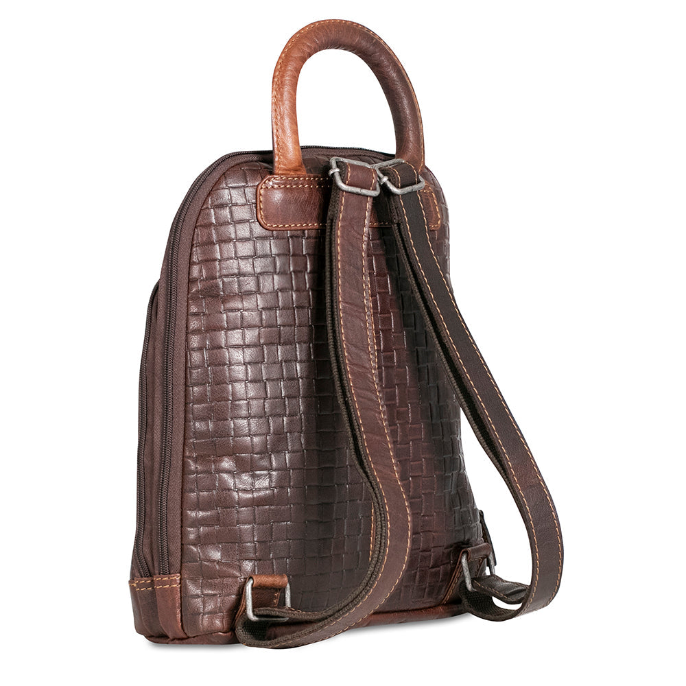 Woven Small Backpack