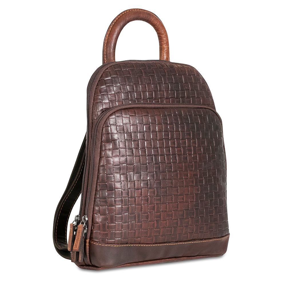 Woven Small Backpack