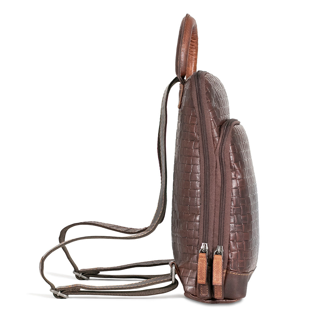 Woven Small Backpack
